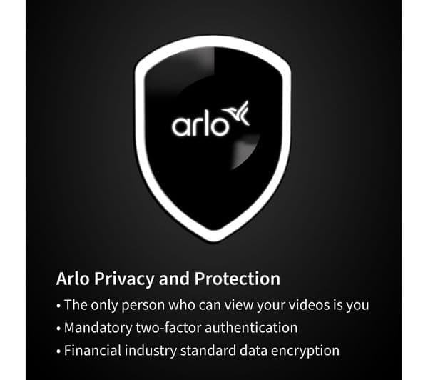 ARLO AVD1001 Video Doorbell - Black & White - Image 3