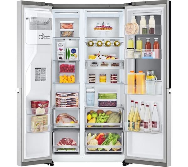 LG InstaView GSXV91BSAE American-Style Smart Fridge Freezer - Stainless Steel - Image 9