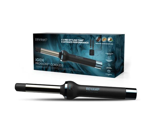 REVAMP iGEN Cordless Curling Tongs - Black - Image 1