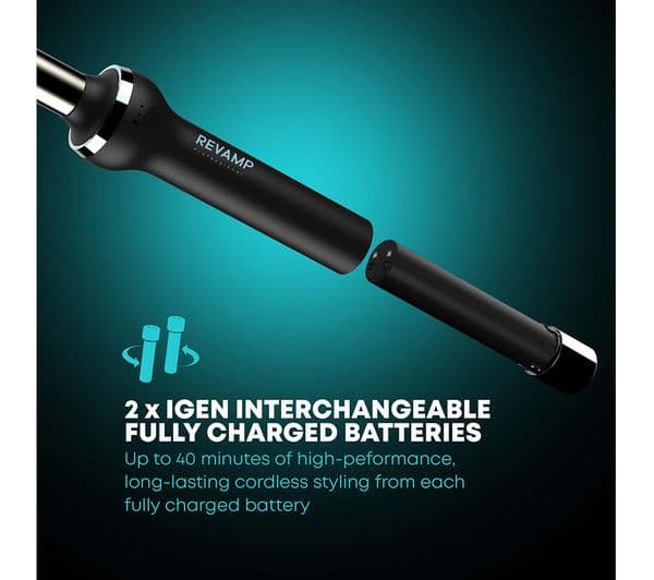 REVAMP iGEN Cordless Curling Tongs - Black - Image 6