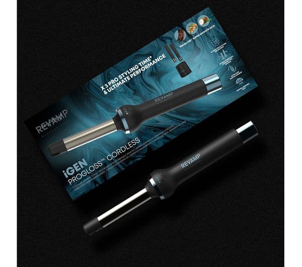 REVAMP iGEN Cordless Curling Tongs - Black - Image 8