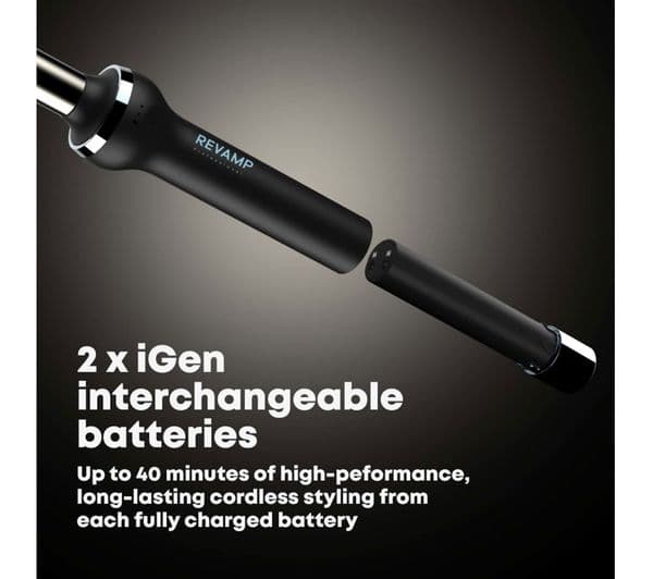 REVAMP iGEN Cordless Curling Tongs - Black - Image 9