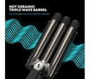 REVAMP Deep Beach Professional Ceramic Waver - Black thumbnail 2