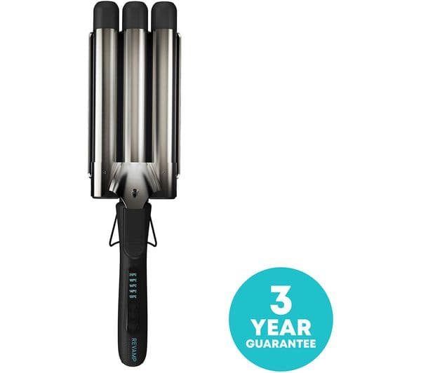 REVAMP Deep Beach Professional Ceramic Waver - Black - Image 7