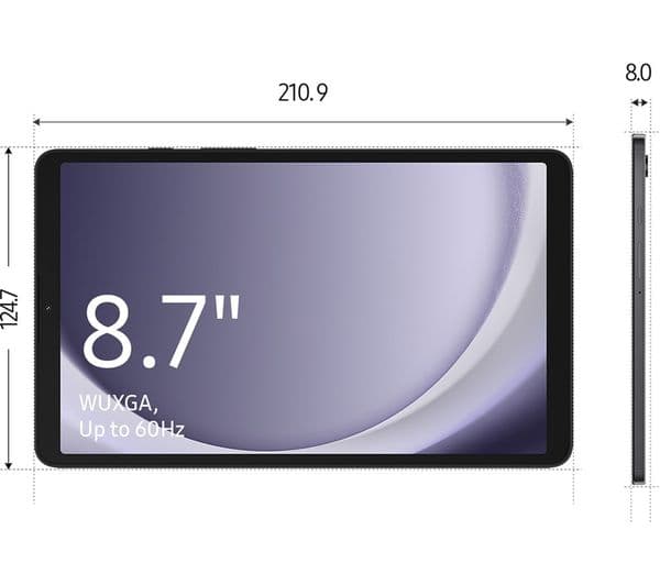 SAMSUNG Galaxy Tab A9 8.7" Tablet - 128 GB, Graphite - Image 3