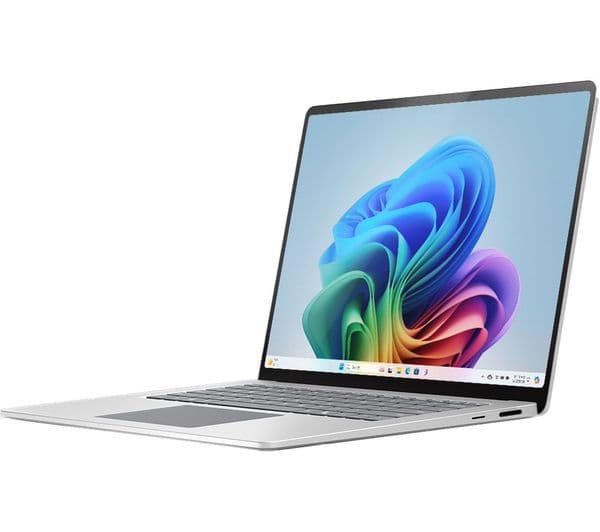 Microsoft 15" Surface Laptop, Copilot+ PC - Snapdragon X Elite, 256 GB SSD, Platinum - Image 1