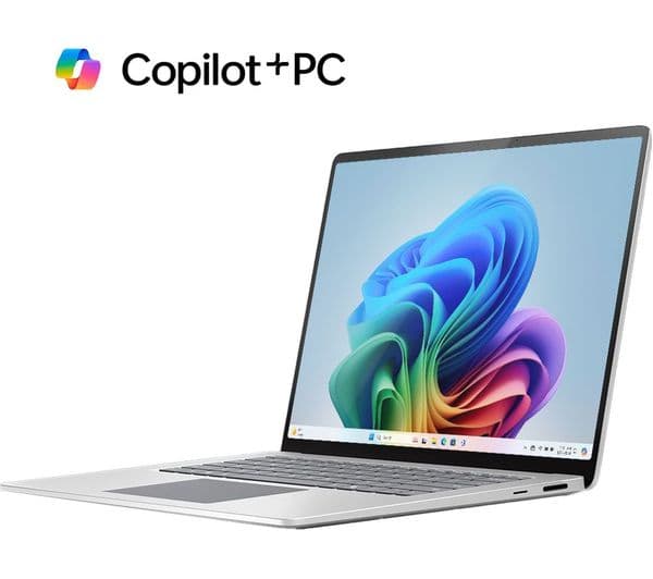 Microsoft 15" Surface Laptop, Copilot+ PC - Snapdragon X Elite, 256 GB SSD, Platinum - Image 2