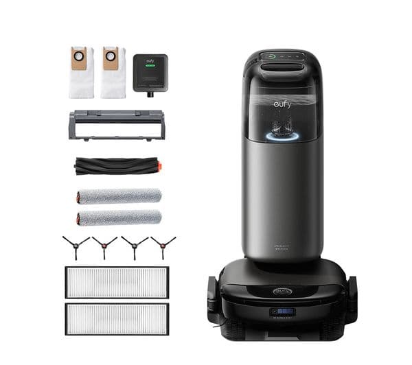 EUFY Omni S1 Pro Robot Vacuum Cleaner & All-in-One Station - Black - Image 1