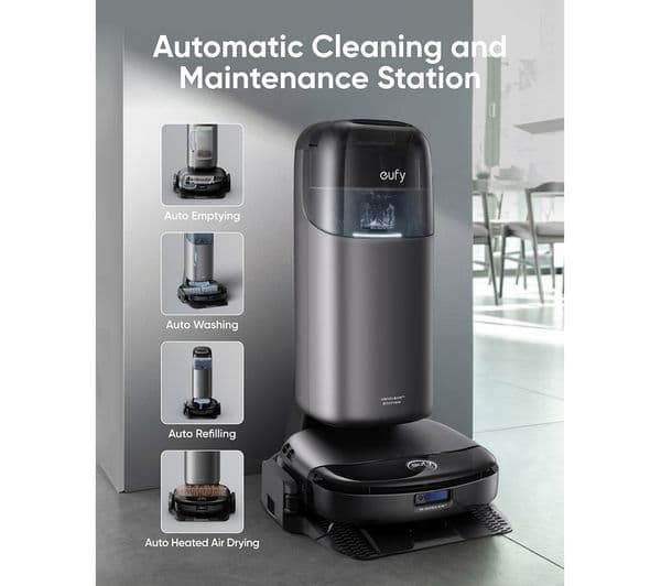 EUFY Omni S1 Pro Robot Vacuum Cleaner & All-in-One Station - Black - Image 2