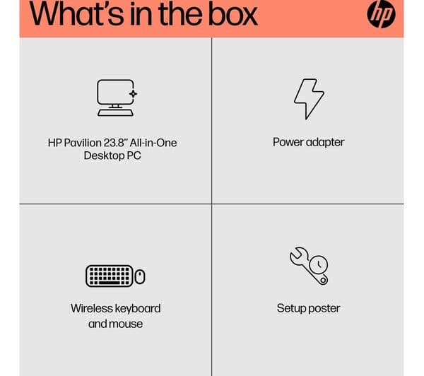 HP 24-cr0065na All-in-One PC Ryzen 7 1TB White - Image 7