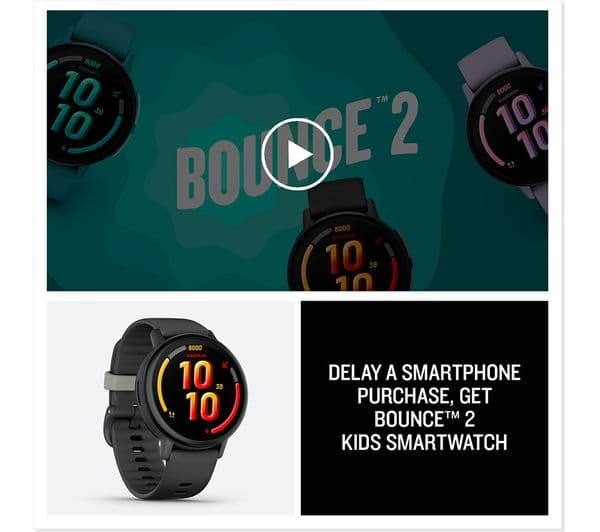 GARMIN Bounce 2 Kids Smart Watch - Slate Grey - Image 7