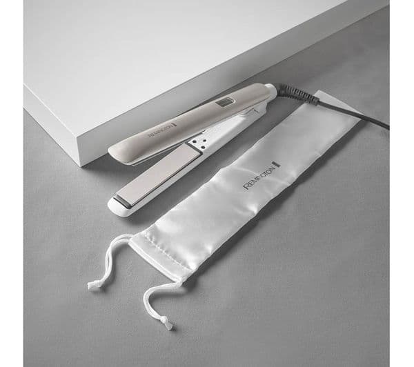 REMINGTON HYDRAluxe S8901 Hair Straightener - White - Image 6