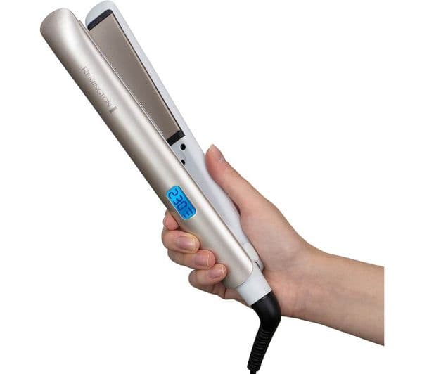 REMINGTON HYDRAluxe S8901 Hair Straightener - White - Image 9