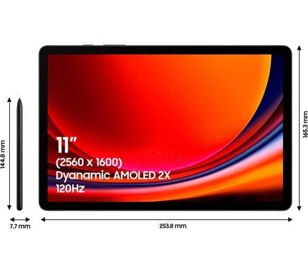 SAMSUNG Galaxy Tab S9 11" 5G Tablet - 256 GB, Graphite - Image 2