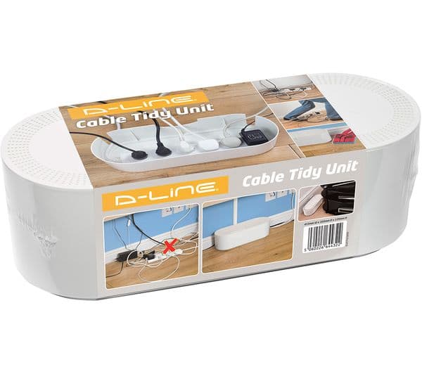 D-LINE EU/CTUSMLB/SW Cable Tidy Unit - Small, Black - Image 4