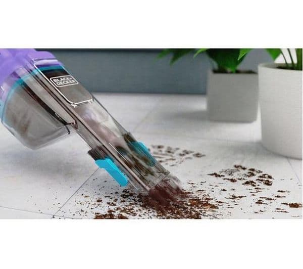 BLACK + DECKER NVD220BP-GB Handheld Vacuum Cleaner - Purple & Blue - Image 2
