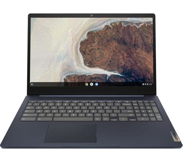 Lenovo IdeaPad Slim 3 15.6" Chromebook - Intel® Celeron®, 128 GB eMMC, Blue - Image 1