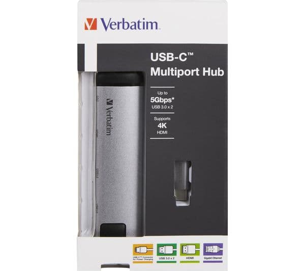 Verbatim 49141 5-Port USB Type-C Hub Grey - Image 3