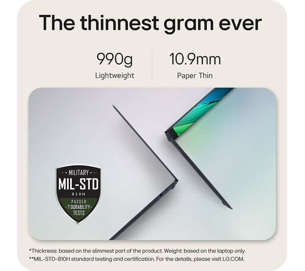 LG gram SuperSlim 15Z90ST-G.AD78A1 15.6" Laptop - Intel® Core™ Ultra 7, 1 TB SSD, Dark Blue - Image 3