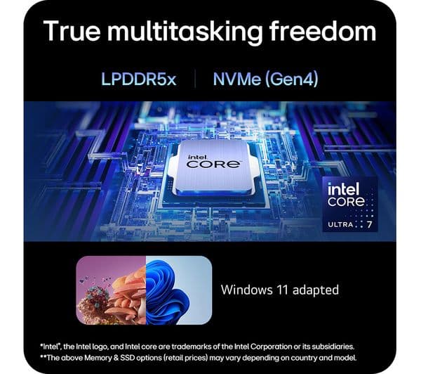 LG gram SuperSlim 15Z90ST-G.AD78A1 15.6" Laptop - Intel® Core™ Ultra 7, 1 TB SSD, Dark Blue - Image 8