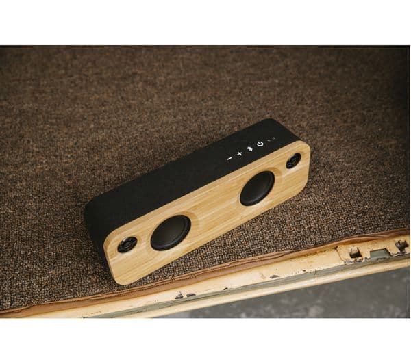 HOUSE OF MARLEY Get Together Mini Bluetooth Wireless Portable Speaker - Wood & Black - Image 8