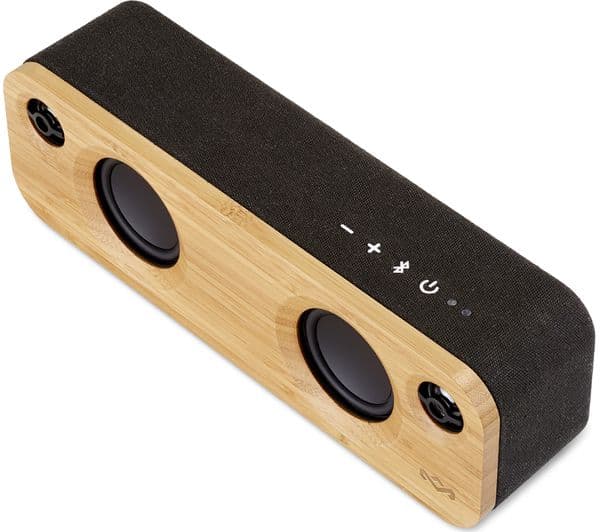 HOUSE OF MARLEY Get Together Mini Bluetooth Wireless Portable Speaker - Wood & Black - Image 2
