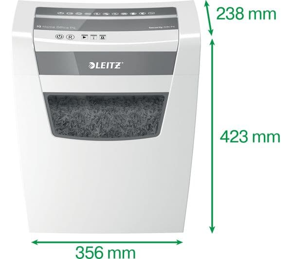 LEITZ IQ Home Office Cross Cut Paper Shredder - Image 3