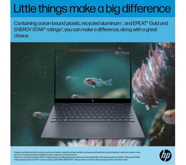 HP ENVY x360 13.3" 2 in 1 Laptop Intel® Core™ i7, 512GB, Blue - Image 5
