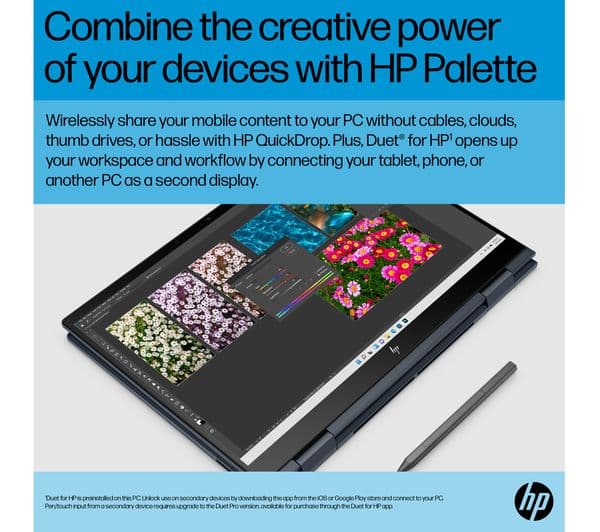HP ENVY x360 13.3" 2 in 1 Laptop Intel® Core™ i7, 512GB, Blue - Image 7