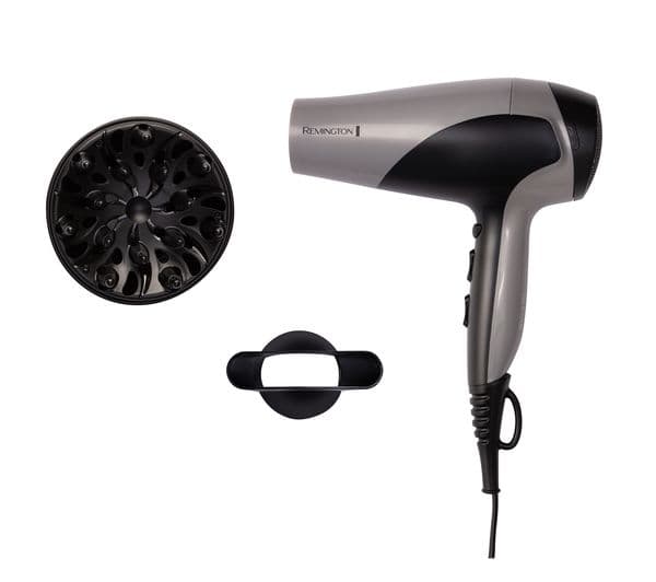 REMINGTON Ionic Dry 2200 D3190S Hair Dryer - Black and Silver - Image 2