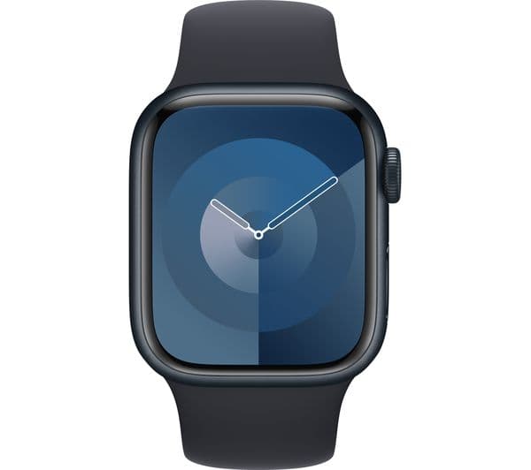 APPLE Watch Series 9 - 41 mm Midnight Aluminium Case with Midnight Sport Band, M/L - Image 2