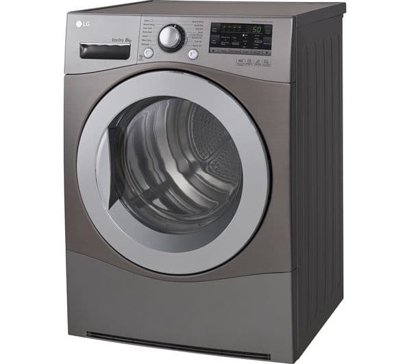 LG RC8055EH2M Heat Pump Tumble Dryer - Steel - Image 5