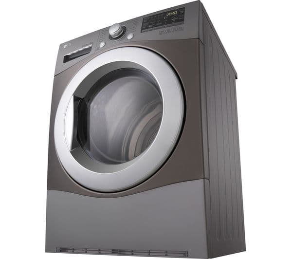 LG RC8055EH2M Heat Pump Tumble Dryer - Steel - Image 7