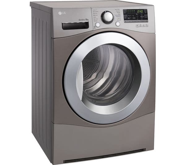 LG RC8055EH2M Heat Pump Tumble Dryer - Steel - Image 8