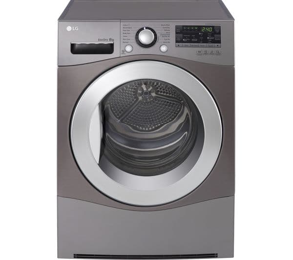 LG RC8055EH2M Heat Pump Tumble Dryer - Steel - Image 10