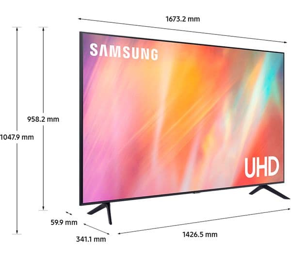 SAMSUNG UE75AU7100KXXU 75" Smart 4K Ultra HD HDR LED TV - Image 7