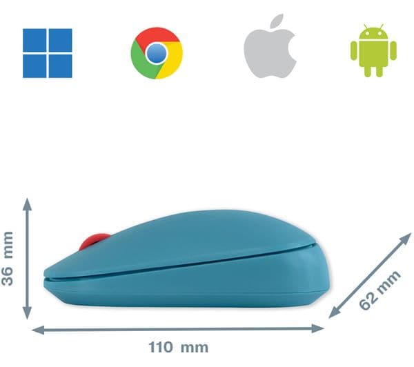 LEITZ Cosy SureTrack Wireless Mouse Calm Blue - Image 3