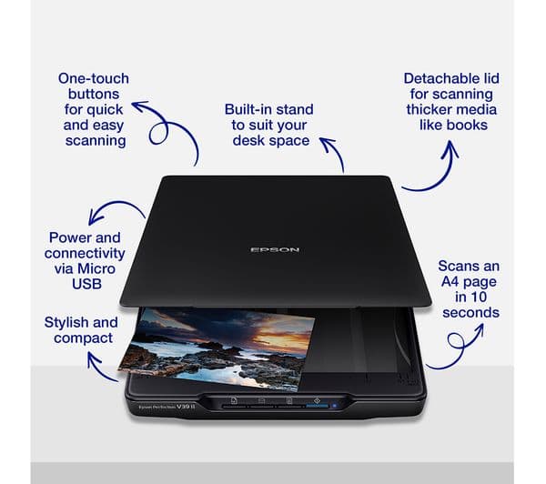 EPSON Perfection V39II Flatbed Scanner - Image 2