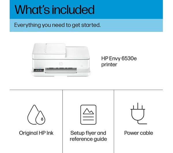 HP Envy 6530e All-in-One Inkjet Wireless Printer with Fax & 3 Months Instant Ink with HP+ - Image 10