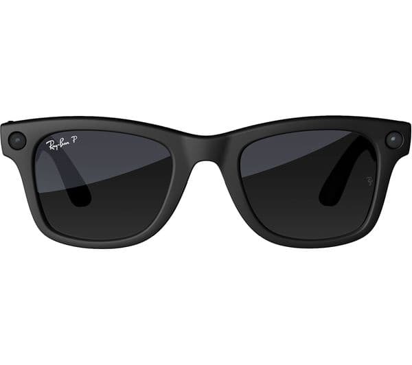Ray-Ban Meta Wayfarer Large Glasses - Matte Black, Polarized Gradient Graphite - Image 1