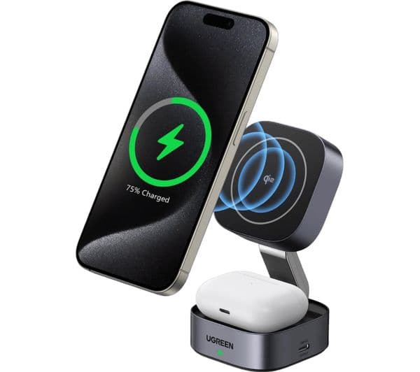 UGREEN MagFlow Qi2 Wireless Charger Grey