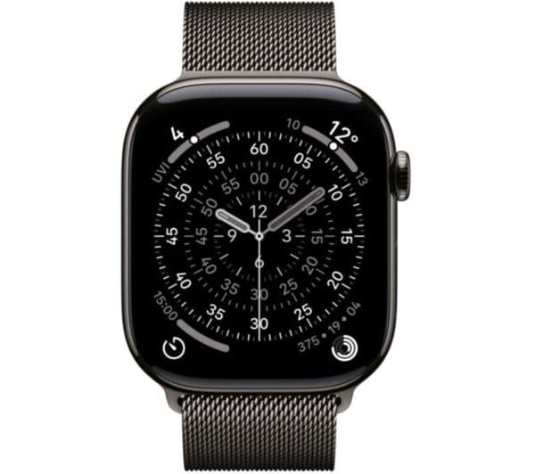 APPLE Watch Series 11 Cellular - 46 mm Slate Titanium Case with Slate Milanese Loop, M/L - Image 2