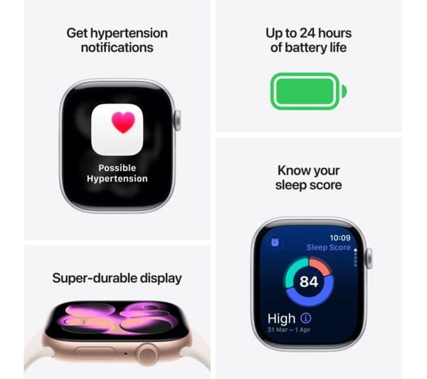 APPLE Watch Series 11 Cellular - 46 mm Slate Titanium Case with Slate Milanese Loop, M/L - Image 3