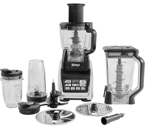 Ninja Nutri Ninja BL682UK2 Food Processor - Black & Silver - Image 1