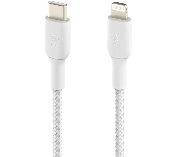 Belkin USB-C to Lightning Cable 1m White - Image 2