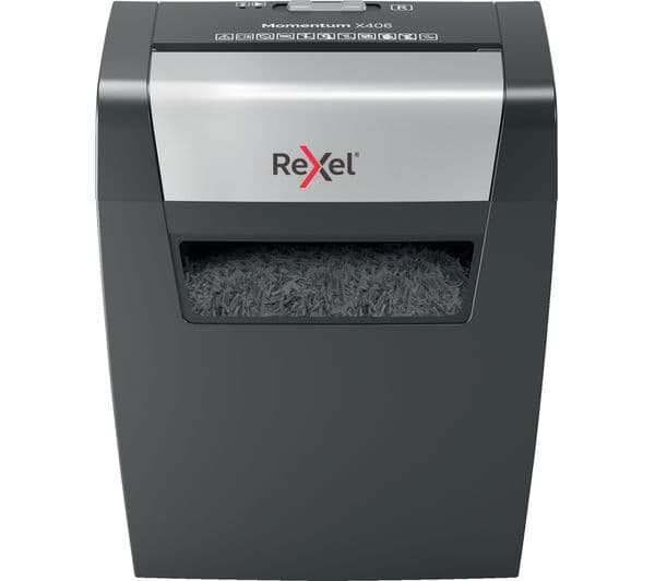 REXEL Momentum X406 Cross Cut Paper Shredder - Image 2