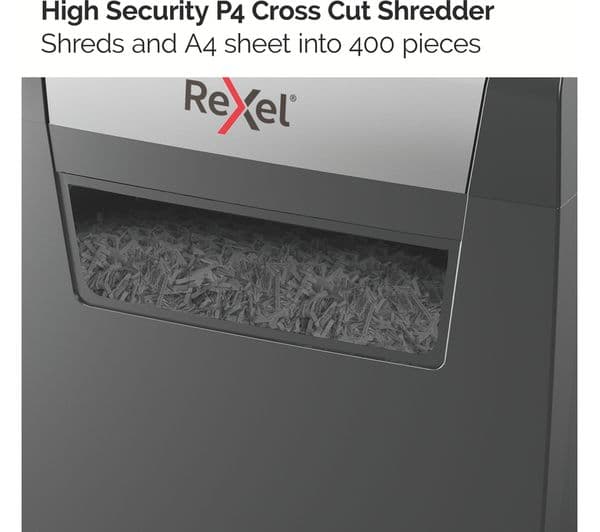 REXEL Momentum X406 Cross Cut Paper Shredder - Image 5