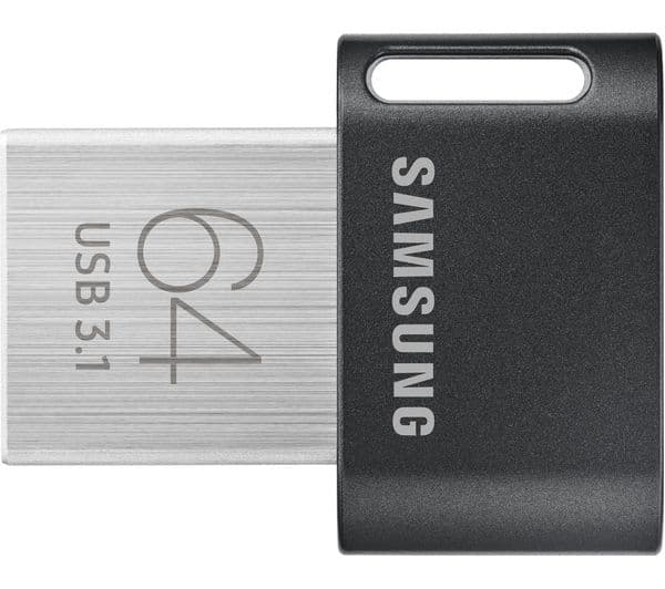 SAMSUNG FIT Plus USB 3.1 Memory Stick - 64 GB, Silver - Image 1