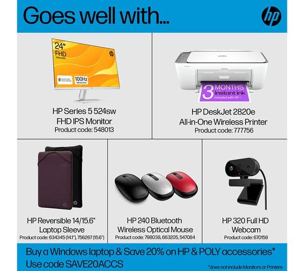 HP 14s-dq5500sa 14" Laptop - Intel Core i5, 256 GB SSD, Silver - Image 3
