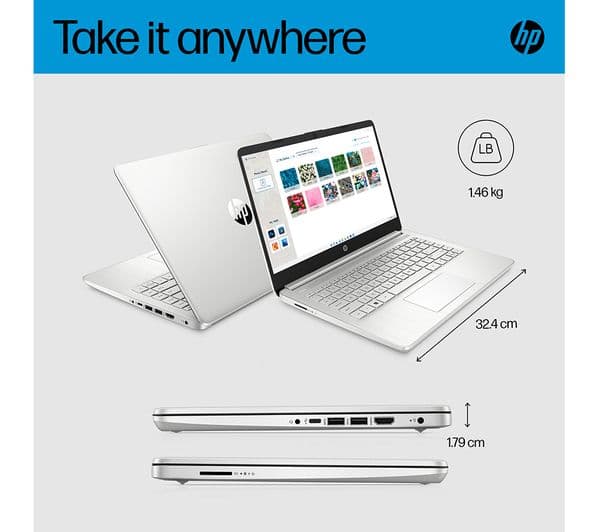 HP 14s-dq5500sa 14" Laptop - Intel Core i5, 256 GB SSD, Silver - Image 5